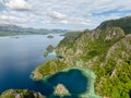 Lagoons in Coron, Palawan. Philippines. Royalty Free Stock Photo