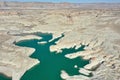 Drone view Lone Rock beach Lake Powell Utah Royalty Free Stock Photo