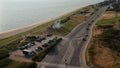 Drone view of Men Meets The Sea, a sculpture designed by Svend Wiig Hansen. It was founded by the municipality to