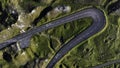 Drone view of Mountain Road Royalty Free Stock Photo