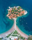 Montenegro Sveti Stefan Islet Adriatic Sea