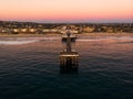 Drone view of Pacific beach in San Diego Royalty Free Stock Photo