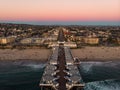 Drone view of Pacific beach in San Diego Royalty Free Stock Photo