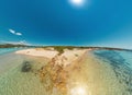 Drone view of Piana island in Corsica