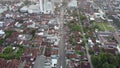 The drone view of Prof. Dr. Suharso Street in Purwokerto City