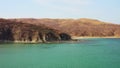 Rocky cape in the marine reserve. Wild and untouched nature. Marine reserve