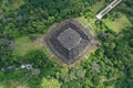 Drone view Borobudur temple, Magelang, Indonesia