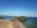 Drone view of St Catheines Island ,Tenby,Welsh