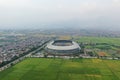 Drone View Stadium Bandung Lautan Api, West Java, Indonesia