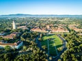 Drone view of Stanford University Royalty Free Stock Photo