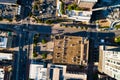 Drone view straight down above Austin Texas downtown Streets and Condo towers Royalty Free Stock Photo