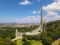 Drone view at Taalmonumet near Paarl in South Africa