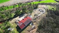 Drone view at Thracian royal house - the \