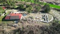 Drone view at Thracian royal house - the \