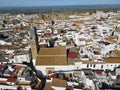 Drone view at the town of Carmona on Andalucia, Spain
