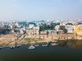 Aerial view of Varanasi in India