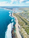 Drone Views Around Western Australia Coast Line. Amazing Colors From Our Pristine Ocean