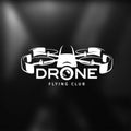 Drone vintage style label