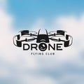 Drone vintage style label