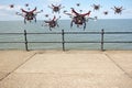 Drone on the wind Royalty Free Stock Photo