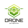 Drones for Agriculture logo. The future of Farming and Agriculture concept. Helicopter Irrigation Royalty Free Stock Photo