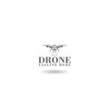 Drones for Agriculture logo template with shadow