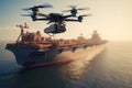 Drones Capture The Loading Of Grain Onto Bulk Carrier