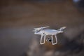 Drones in air capturing the landscapes Royalty Free Stock Photo