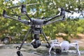 DRONES - Large & Small Camera UAV / UAS Royalty Free Stock Photo