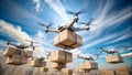 Drones on the Move: A Visual Exploration of Dynamic Drone Delivery generative AI