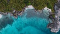 Droneshot Seychelles Hidden Beach White Sand Paradise Royalty Free Stock Photo