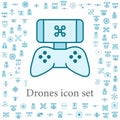 droning board icon. drones icons universal set for web and mobile Royalty Free Stock Photo
