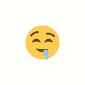 Drooling face icon illustration emoji