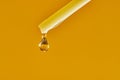 A drop of aromatic oil drips from the incense stick of the diffuser. Royalty Free Stock Photo