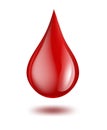 Drop of blood Royalty Free Stock Photo