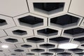 Drop Ceiling. Hexagon Aluminium Cell Tiles.