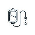 drop counter vector icon. drop counter editable stroke. drop counter linear symbol for use on web and mobile apps, logo, print Royalty Free Stock Photo
