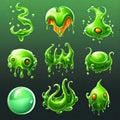 drop green slime ai generated