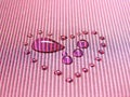 Drop among heart drops Royalty Free Stock Photo
