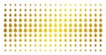 Drop Gold Halftone Array Royalty Free Stock Photo