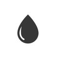 drop icon vector, flat design best vector Royalty Free Stock Photo