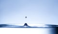 Drop of ink falling Royalty Free Stock Photo