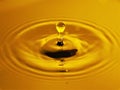 Drop of Liquid Gold Royalty Free Stock Photo