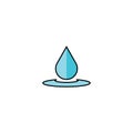 Drop logo vector icon Royalty Free Stock Photo