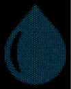 Drop Mosaic Icon of Halftone Circles Royalty Free Stock Photo