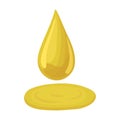 A drop of olive oil.Olives single icon in cartoon style vector symbol stock illustration web.