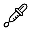 Drop pipette icon, outline style