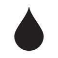 Drop shape vector icon. Simple shape liquid symbol. Water or oil sign. Royalty Free Stock Photo