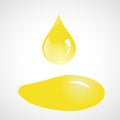 Drop and spill of sunflower oil