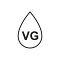 Drop of VG icon - editable stroke Royalty Free Stock Photo